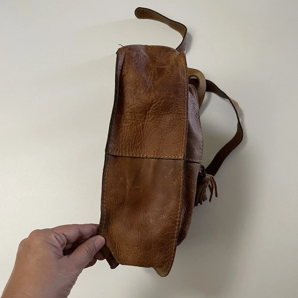 Patricia Nash Camila Leather Crossbody‎ Bag Purse Distressed Boho Cowgirl B8